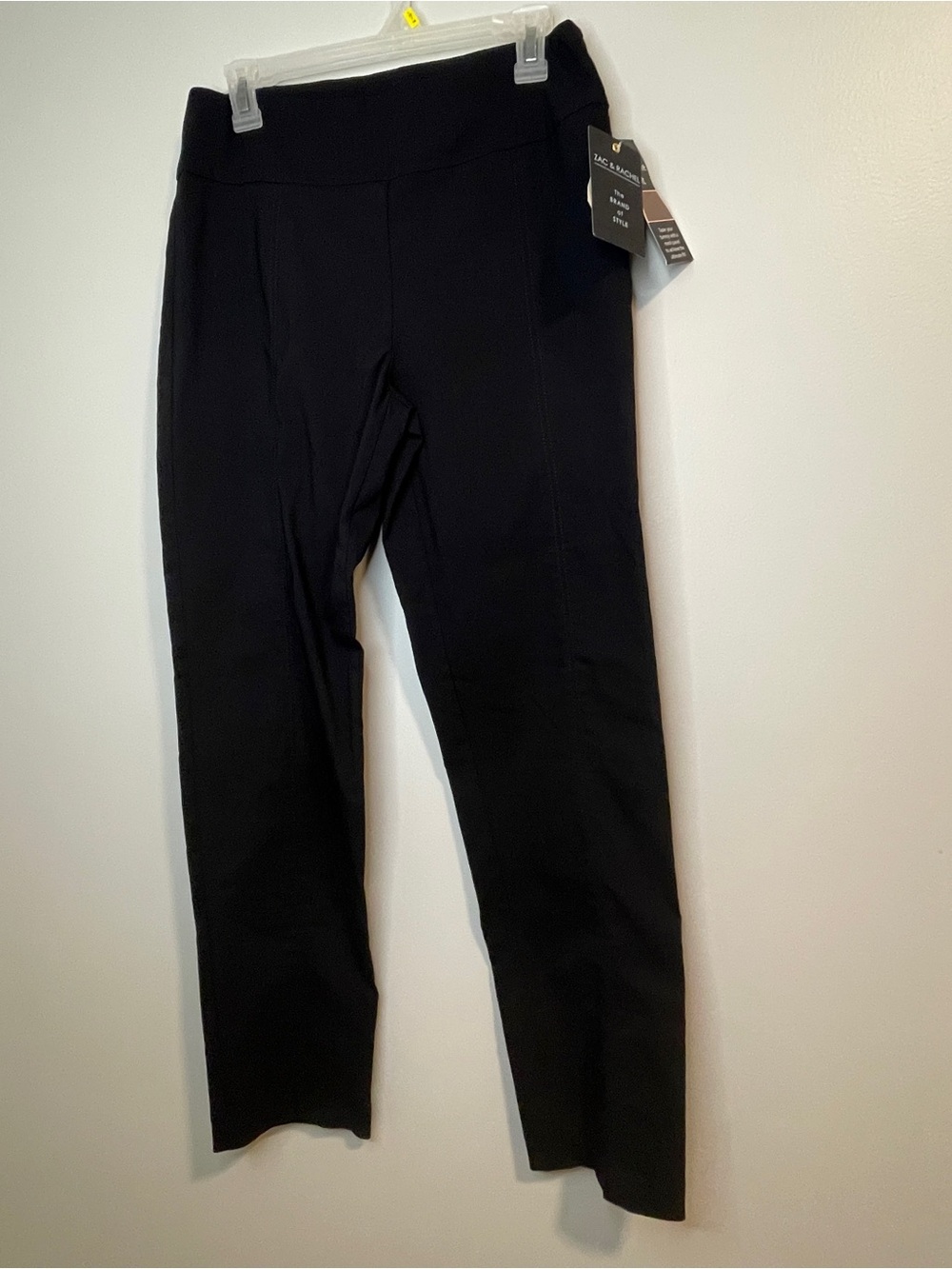 Zac & Rachel Black High-Waist Ponte Pull on Pants